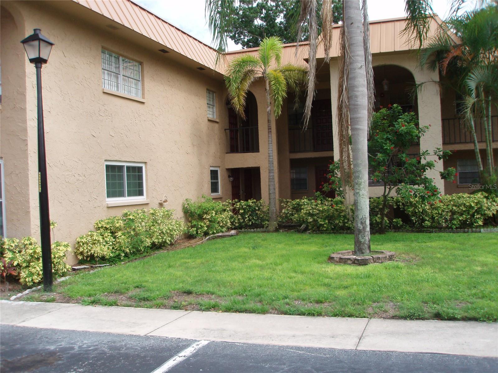 2 bedroom 1 bath first floor end unit condo. Tile floors, no carpeting. Water, sewer, trash and basic cable included in rent. 10 miles to Clearwater Beach. 10 miles to Downtown Dunedin. 4 miles to St Pete/ Clearwater airport. 17 miles to Tampa International airport. 8 miles to local area beaches and 4 miles to Pinellas Trail for jogging, biking and skating No pets.