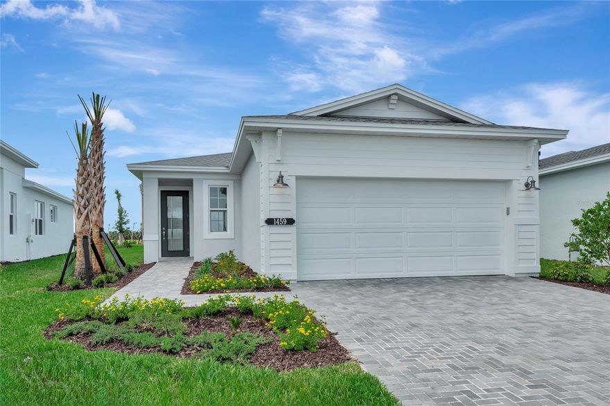 Quick Move-in! The Ana floorplan offers 2-Bedrooms, 2-Baths, a Flex Room, and a 2-Car Garage in a gated community with direct access to Lake Harris. The great room features tray ceilings and an open-concept layout with a 12x8 sliding glass doors designed for elegant indoor-outdoor living. The gourmet kitchen boasts frameless Cuero cabinets and quartz countertops. Laminate wood plank flooring enhances the main living areas, while the Owner’s bath includes a frameless shower with a pebble tile floor and brushed nickel fixtures. Residents of Cresswind at Lake Harris enjoy exclusive amenities, including 8 championship pickleball courts, a grand clubhouse with state-of-the-art fitness center, a resort-style swimming pool with lakefront views, and marina access to the pristine Lake Harris. Nestled on a peninsula in between Lake Harrs and Lake Dora, this location puts you right in the center of the Chain Of Lakes area and all it has to offer. Experience privacy, security, and an active lifestyle in a highly desirable location. Club Cresswind will overlook the lake and feature a wide range of indoor and outdoor amenities such as Cresswind SmartFIT Training Center powered by EGYM. To learn about all the ways you can have this home, contact a Cresswind at Lake Harris New Home Guide.