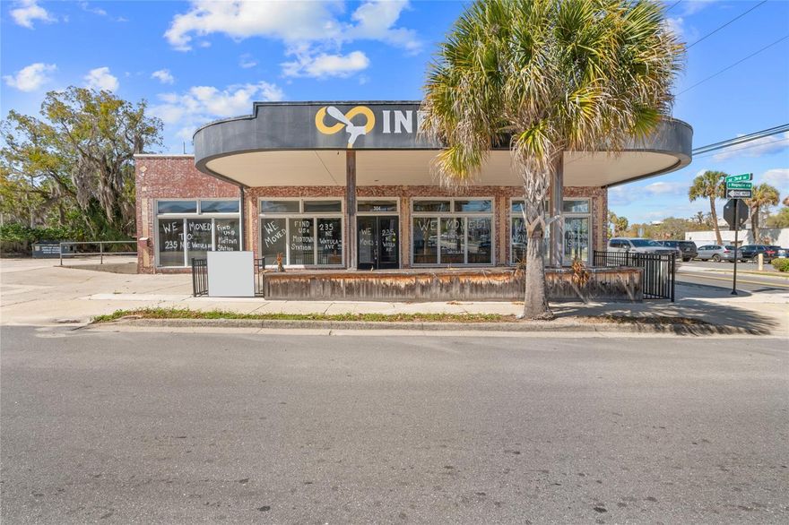 Situated near the heart of Downtown Ocala, 304 S Magnolia Ave offers 6,110 ± square feet of commercial space positioned on ± 0.60 total acres with multiple street frontages and dedicated parking.
The main building sits on ± 0.30 acres with frontage along S Magnolia Ave and SW 3rd Street, providing strong visibility and access. An adjacent ±0.30-acre vacant, unpaved parking lot is included, fronting SW 3rd Street and SW 1st Avenue, delivering rare captive parking capacity for a downtown-adjacent property.
Zoned FBC (Form-Based Code), the property supports a wide range of commercial, office, retail, and service uses. The combination of flexible zoning, dual street exposure, and on-site parking makes this an ideal location for professional office users, medical, showroom, or service-oriented businesses seek-ing proximity to Downtown Ocala with ample parking and access.