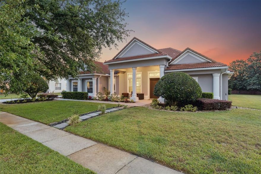 Completely Remodeled 2022 | Single Story |Gated Windermere Community | Set on nearly three-quarters of an acre in the gated Oxford Moor community, this fully remodeled single-story home delivers the kind of space and finish level that's genuinely hard to find. Wide-open living areas, high ceilings, oversized rooms, and a modern aesthetic.
The kitchen provides a large island, full stone backsplash, Bosch appliances with induction cooktop and double ovens, and a dedicated coffee bar. The split floorplan separates the primary suite from the secondary bedrooms, each generously sized, while the living areas flow directly to the covered lanai and saltwater pool.
The primary suite includes a sitting area, expanded closet, and a fully renovated bath. A large private office comfortably fits dual workstations. Outdoor living space includes the saltwater pool running on updated equipment and automation, surrounded by a spacious fenced yard framed by mature landscaping and fruit trees that actually produce.
Oxford Moor is one of Windermere's quieter gated communities comprised of 85 Estate Homes. Top-rated schools including Windermere Elementary, Bridgewater Middle, Windermere High school, and less than 1 mile from Windermere Prep, convenient SR 429 access, and a short drive to Walt Disney World round out the location.