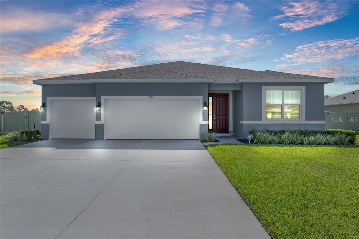 Welcome to this stunning Destin floorplan by DR Horton, completed in 2024 and nestled on an expansive 0.29-acre oversized lot with no rear neighbors—offering the perfect blend of modern design, privacy, and space.
This thoughtfully designed home features 4 spacious bedrooms, 3 full bathrooms, and an open-concept layout ideal for both everyday living and entertaining. The owners enhanced the interior by upgrading all bedrooms with luxury vinyl plank flooring, replacing the builder’s standard carpet for a sleek, stylish, and low-maintenance finish.
The heart of the home is the gourmet kitchen, showcasing sleek cabinetry, quartz countertops, stainless steel appliances, a walk-in pantry, and a large island overlooking the dining and living areas.
Natural light pours into the living space through oversized windows, creating a seamless indoor-outdoor connection. Step outside to a fully fenced, oversized backyard with peaceful, unobstructed views—a rare find with no rear neighbors and plenty of space to design your private oasis, garden, or future pool.
The luxurious primary suite features a generous walk-in closet and a spa-inspired bathroom with dual vanities, a soaking tub, and a walk-in shower. A spacious three-car garage completes the home, offering ample room for storage, hobbies, or extra parking.
Located in desirable Apopka, Florida, this home combines the comfort of suburban living with incredible convenience. Apopka is known for its natural beauty, family-friendly atmosphere, and quick access to major highways like 429 and 441—making commuting to Orlando and surrounding areas easy. Enjoy proximity to Wekiwa Springs State Park, Lake Apopka Wildlife Drive, shopping, dining, and year-round outdoor recreation.
Why wait to build? Own this upgraded, new construction home in one of Central Florida’s most up-and-coming areas—schedule your private tour today!