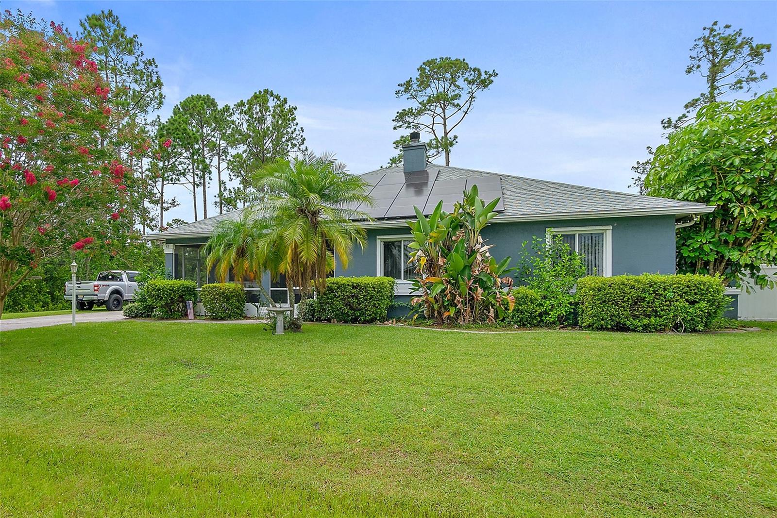 Welcome to this stunning 4-bedroom, 3.5-bath custom-built home located on a quiet cul-de-sac in the desirable Quail Hollow neighborhood. This home is loaded with upgrades and thoughtful features throughout. Step inside to find high trey ceilings and tile flooring throughout the main living areas. The spacious layout includes a formal dining area with elegant chair rail accents, a central vacuum system, and a generator plug-in for peace of mind. The primary suite offers a luxurious retreat with a garden tub, walk-in shower, and ample closet space. Whole House solar to help keep bills manageable. The highlight of this home is the private mother-in-law suite—complete with its own full bathroom and walk-in closet—ideal for guests, extended family, or a home office. Step outside to your personal oasis: a fully fenced backyard with a beautiful paver deck surrounding a sparkling pool, all on an irrigated lot with its own well. Don’t miss this rare opportunity—this exceptional home is waiting for you to make it your own!