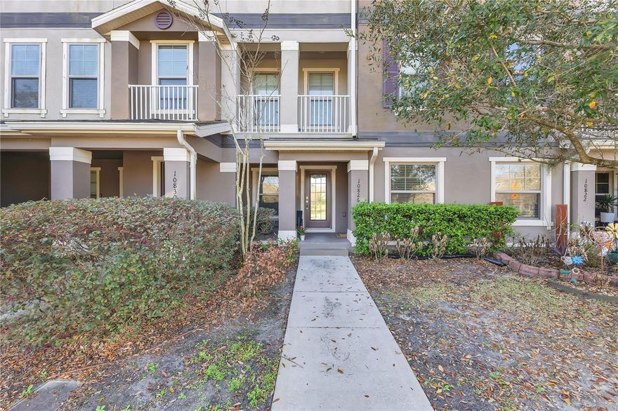 Welcome to your move in ready oasis in the heart of Lake Nona! Located in the highly sought-after Ravinia at East Park community, this meticulously maintained, three-story luxury townhome offers the perfect blend of modern comfort, elegant design, and lock and leave convenience. Boasting 2,250 square feet of thoughtfully designed living space, this home features three spacious bedrooms and four bathrooms (two full baths and two half baths). The layout is ideal for both entertaining and everyday living.

The first floor greets you with a versatile game room or flex space, perfect for a home office, media room, or additional entertainment area, complete with a front patio. The second floor serves as the heart of the home, featuring a lovely living room that opens to a private balcony with serene pond and water views. The spacious kitchen is a chef's delight, equipped with beautiful wood flooring, a center island, and a full suite of modern appliances including a dishwasher, range, refrigerator, and built-in oven. All bedrooms are located on the third floor, including a luxurious primary suite. The upper-level laundry adds an extra layer of convenience to your daily routine. Additional interior features include ceiling fans, a loft area, and central air conditioning.

Please submit all offers to admin@soldfastfl.com on FAR/BAR AS-IS Rev 10/21 contract with proof of funds, along with all riders, addenda, and disclosures attached in the MLS, in addition to your own riders and addenda. All information and property details are deemed reliable but not guaranteed and should be independently verified by the buyer/buyer’s agent. Please use Showing Time to schedule, or cancel/reschedule. Contact: Sahil, Tel: 386 388 3414