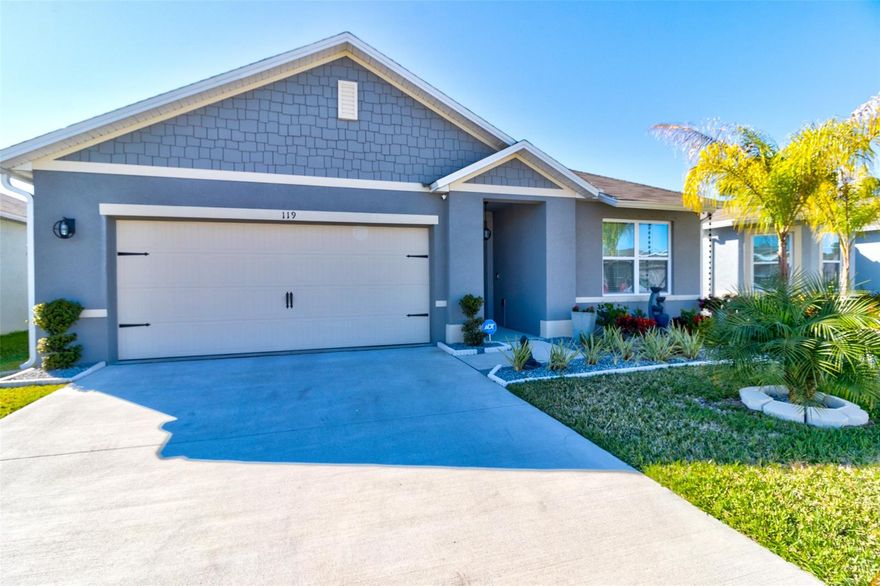 This beautiful Home has some great features everyone is looking for. From a split floor plan to Open Concept living. The extended fully screened in covered patio in the back is perfect for entertaining your guest. The back yard is fully fenced in and ready for those great memories. The property also features all Brand new Luxury vinyl plank floors in all the bedrooms and main living area along with tile from the front door to the kitchen. The home is also a smart home and fully secured. The property has been freshly painted through out and ready for you to make it your own. ;Water: City