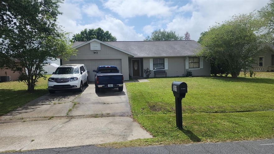 This spacious 3-bedroom, 2-bath home  located on a peaceful cul-de-sac offers 2 living areas and an eating area in the kitchen.   Step inside this open floor plan, featuring a spacious living area with plenty of natural light. With a convenient layout, you'll love the flow from the kitchen to the family and living areas. The house is tiled throughout with the exception of the master bedroom. It is  ideal for both daily living and entertaining. The primary bedroom includes an en-suite bathroom with a large shower and a walk-in closet. Outside the screened patio is a lovely large backyard which provides plenty of room to use your imagination.  It is conveniently located near shopping centers, schools, restaurants, and easy access to major highways, everything you need is just minutes away, The low HOA fee includes cable and internet.