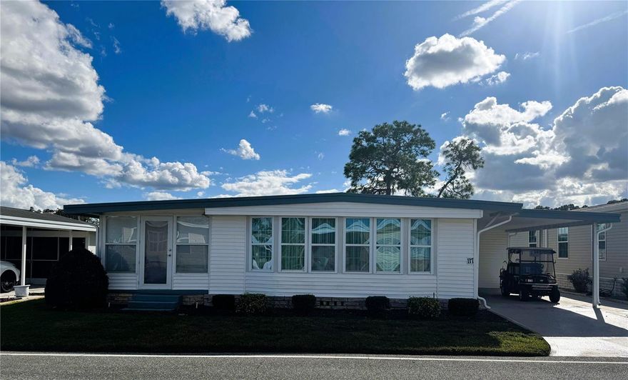 Beautifully renovated, very nicely furnished, and truly move-in ready, this 2-bedroom, 2-bath home offers quality upgrades and thoughtful design throughout. The home features new plumbing, a new electrical panel, and a newer A/C system that has been regularly serviced by Suter for added peace of mind. The roof is professionally sealed and coated every two years, and extra insulation enhances energy efficiency.
Inside, you’ll find drywall walls throughout, with drywall ceilings in the main living area and kitchen. Oversized front windows fill the home with natural light and are complemented by custom drapes, while crown molding and recessed lighting add an elegant touch. The living room features surround sound along with a gorgeous electric fireplace with a mounted TV, creating a warm and stylish focal point perfect for relaxing or entertaining.
The beautifully renovated kitchen boasts upgraded cabinetry, a center island, stainless steel appliances, and modern finishes. Both bedrooms feature Thermopane windows, and the home is equipped with a humidistat for added comfort.
Additional highlights include a finished laundry room, a separate workshop area, a new front door, and a beautifully painted driveway. Step outside to enjoy a large backyard, ideal for outdoor living or hobbies.
This exceptional home blends comfort, style, and extensive upgrades—ready for you to move right in and enjoy.
Hawthorne at Leesburg is a vibrant 55+ community that blends comfort, convenience, and affordability. For just $397 a month, residents enjoy a maintenance-free lifestyle that includes water, sewer, lawn care, emergency services, and access to a wealth of resort-style amenities plus secure RV and boat storage. The expansive clubhouse is the social hub of the community, offering over 100 organized activities, a welcoming lounge, card rooms, billiards, a fitness center, a library, and a fine arts studio. A dedicated program coordinator ensures there’s always something fun and engaging on the calendar. For those who love the water, the private marina offers more than 120 boat slips with direct access to the beautiful Harris Chain of Lakes. Safety and peace of mind come standard, thanks to a 24/7 on-site team of state-certified firefighter/EMTs, emergency vehicles, and in-home emergency response buttons. Surrounded by natural beauty, the community features scenic walking trails, serene lake views, and plenty of opportunities for fishing and boating. The golf cart-friendly streets make it easy to explore nearby shopping, dining, and medical facilities. With a sparkling pool, endless recreational options, and a warm, welcoming atmosphere, Hawthorne at Leesburg isn’t just a place to live it’s a lifestyle. Schedule your showing today and discover the perfect blend of comfort, community, and convenience.