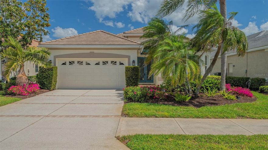 Lovely home built by Lee Wetherington in the maintenance free section of Turtle Rock called Somerset. This home has been exquisitely updated & boasts of 2041 sq. ft. under air with 3 bedrooms plus 2 baths, 3rd bedroom is currently used as a den. Upgrades include: New Tile roof in 2022, ecterior painted in 2021, refinished pool with Travertine pavers, gas pool heater about 3-4 yrs. old, new pool cage in 2019, AC is 3-4 yrs. old, new kitchen update in 2019 with new appliances & granite counters, master bedroom windows sliders, den & guest bedroom have been updated to impact. Nothing to do but move in.   Community features; tennis, heated pool, basketball, tot yard, community kitchen & hall, 300 plus acres  of nature preserves, lakes & nature trails*  Located on Popular  Palmer Ranch near world famous Siesta Key Beach,  shopping, golf, restaurants, Legacy Bike Trail, YMCA & easy access to I-75