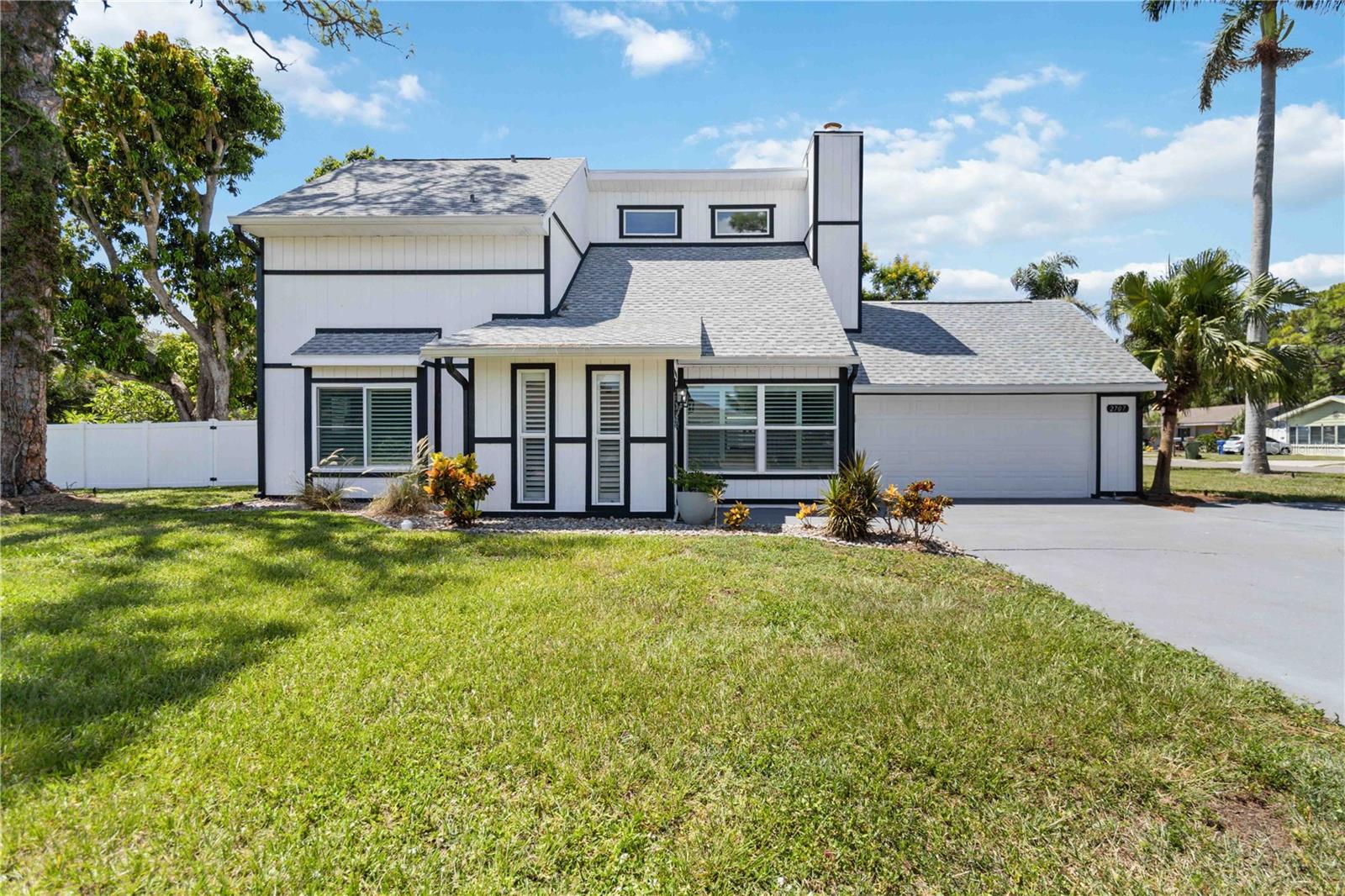 Completely renovated and updated in 2022/2023. This charming, bright and airy 4-bedroom, 2.5-bathroom home offers modern comfort and a functional layout on a large corner lot. The main level features two bedrooms, including the primary suite, alongside an open living area, powder room, fireplace and updated kitchen. Upstairs, you’ll find two additional bedrooms, a full bath plus a spacious bonus room/loft that overlooks the first floor, with a balcony that looks out at the huge, private backyard. Custom closets throughout, fully fenced backyard, irrigation system throughout the property. 2022/2023 renovations include a new roof, impact windows, HVAC, appliances, luxury vinyl plank flooring, and fresh finishes throughout. The property also offers a large storage shed, a covered patio, a circle driveway, and a 2-car garage—and with no HOA or CDD fees, you’ll enjoy added flexibility and value.
Situated in desirable West Bradenton, this home is just 10 miles (about 20 minutes) from the white-sand beaches of Anna Maria Island and only 5 minutes to Downtown Bradenton with its Riverwalk, restaurants, shops, and cultural attractions. Top-rated schools, parks, and everyday conveniences are just minutes away, making it easy to enjoy both an active and relaxed Florida lifestyle.
Detailed feature sheet and property survey available.