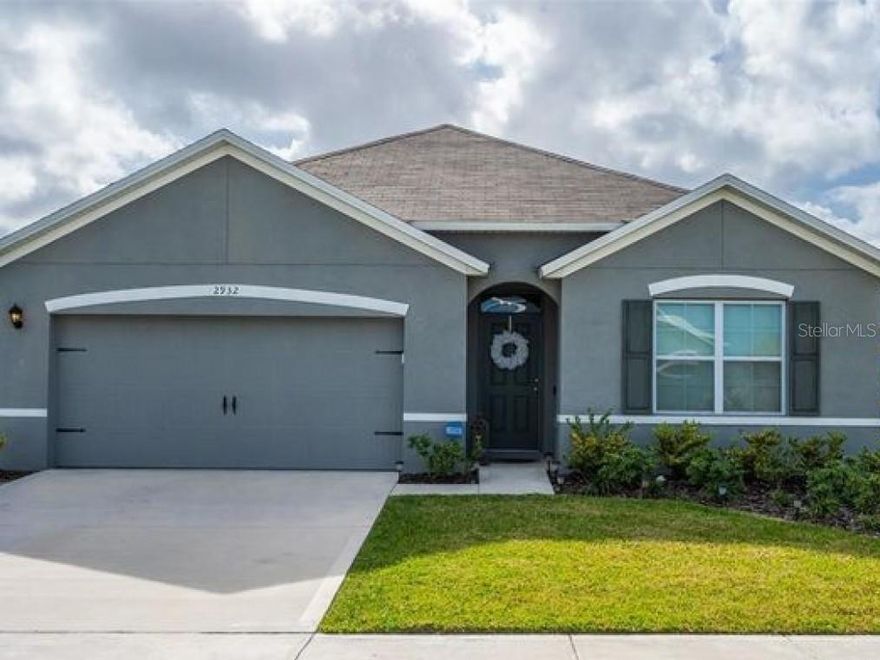 BEAUTIFUL NEW SMYRNA BEACH HOME FOR SALE! This house will not last long! Here is your chance to own a little slice of heaven just minutes away from the ocean!  This four bedroom, two bathroom home was built less than two years ago and is one of the largest single story homes in the desirable Coastal Woods neighborhood. House comes with a transferable home warranty. The updated gourmet chef’s kitchen offers stainless steel appliances and has a large island that opens up to the spacious dining room and living room. The master bathroom has a double sink vanity, standing shower, large walk-in closet, as well as a separate linen closet. Home offers additional storage throughout. Nearly new washer and dryer are included in the sale of the home. Sitting on a large corner lot, with a quiet cul-de-sac running parallel to the home, this home is perfect for a family. Home also includes a Ring security system that provides professional home monitoring. Coastal Woods features amenities such as: in ground pool, walking trails, and is just minutes away from I-95. ;Water: City