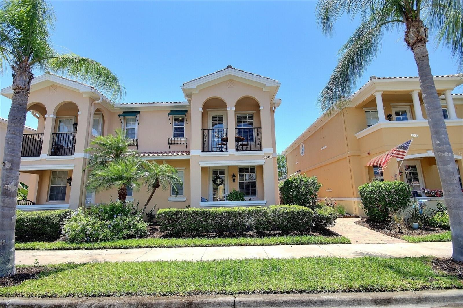 Experience luxury living at Village Walk of Sarasota, an exclusive gated community offering a maintenance-free lifestyle and an array of amenities. Immerse yourself in a world of leisure with access to a resort-style community pool, a lap pool for invigorating swims, a clubhouse for social gatherings, a state-of-the-art fitness center, a restaurant, and an impressive lineup of 6 beautifully lit Har-Tru tennis courts and 2 pickleball courts. As an added convenience, there's even a private gas station within the community. This exceptional 4-bedroom, 2.5-bathroom Cayman floorplan townhome has been meticulously maintained, boasting a host of recent updates and improvements. Step inside and be greeted by the inviting den, currently utilized as a second living area, complemented by an adjacent walk-in closet, perfect for all your storage needs. Continuing into the residence, you'll discover a seamless flow encompassing the open kitchen, dining room, and living room, all providing views of the private pool area. The kitchen has been thoughtfully designed with modern aesthetics, showcasing new stainless steel appliances, gorgeous granite countertops, white cabinets, and a stylish tile backsplash. Conveniently, a full bathroom is located downstairs for added functionality. Before heading upstairs, visit the private pool, ideal for refreshing dips during scorching summer days. The pool area has a screen enclosure and seamlessly connects to the detached 2-bay garage, ensuring utmost convenience and privacy. On the upper level, you'll discover the bedrooms, remaining bathrooms, and a dedicated laundry room. The master suite features an ensuite bathroom and a private balcony, providing a great place to savor a morning coffee or unwind after a long day. The ensuite bathroom boasts a walk-in shower, a dual sink vanity, and a luxurious garden tub. Impeccably maintained and move-in ready, this townhome offers an exceptional living experience. Don't miss your chance to own this stunning property – schedule a private showing today and witness the embodiment of refined living at Village Walk of Sarasota.