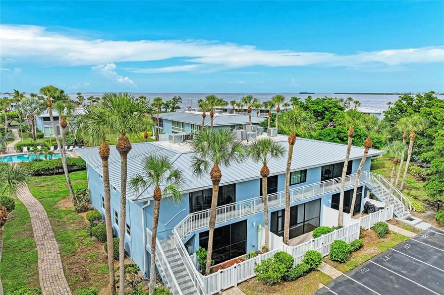 Turnkey furnished and elevated 1-bedroom, 1-bath condo just steps to the public beach on Anna Maria Island! Located in the highly desirable Westbay Cove community, this spacious second-floor unit offers an open floor plan filled with natural light and a private balcony overlooking the pool and lush landscaping. In addition to the primary bedroom, built-in bunk beds provide extra sleeping arrangements, perfect for visiting guests or grandchildren’s sleepovers.

The condo comes fully furnished, including flat-screen TVs in both the living room and bedroom, and is move-in ready. Westbay Cove features resort-style amenities with two heated swimming pools, tennis and pickleball courts, outdoor sitting areas, a kayak and paddleboard launch, and beautifully maintained tropical grounds. Large dogs are welcome, and short-term monthly rentals are allowed, adding excellent flexibility for personal use or income potential.

This condo is priced to sell with its unbeatable location, inviting layout, and strong rental opportunity, this property offers the perfect chance to enjoy the Anna Maria Island lifestyle. *Note:  Property Information received from third-party sources is considered reliable but is not guaranteed.  All information should be independently verifified by buyers and buyers' agent.
