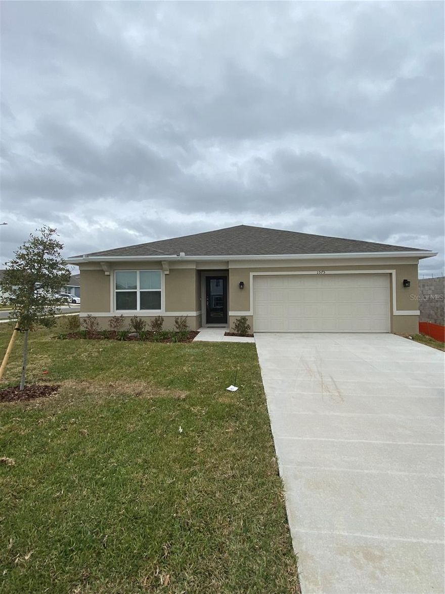 Yes! Here is your chance to live in a practically New home in the Brand New subdivision of Forest Lake, A Pulte built community! You will find this 4 bedroom, 2 bath home super spacious, bright, and open. Split bedroom put the Master away from the other 3. Nice walk-in master closet. Huge laundry room. Spacious Kitchen features upgraded stainless appliances and quartz counter tops. Covered patio is a plus. Lawn care and outside pest control is included. Community amenities include pool and playground! Close to shopping and schools, plus I4 is just minutes away! Premium location and a beautiful corner lot.