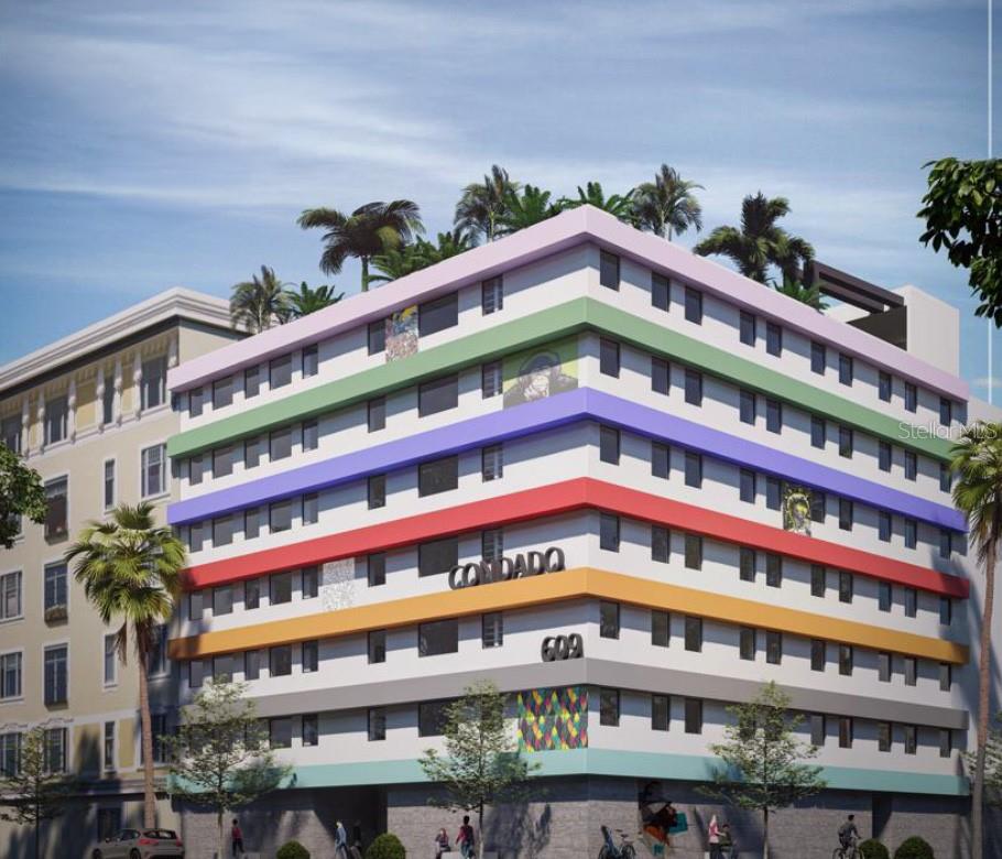 Under Construction. Discover a unique investment opportunity with our newly transformed 35-apartment building, designed specifically for the hospitality and tourism sector. Featuring stylish studios, one-bedroom, and two-bedroom apartments, this strategically located property in Santurce spans approximately 27,991 square feet of usable space and promises great potential for short-term rental revenue or for use as a hotel. As a neighborhood in transition, Santurce is poised for significant growth, reminiscent of the transformations seen in areas like Soho and Brickell. Included in the sale is a 150 kW substation and a 500 kW generator, ensuring reliable power for the building. Originally designed with 70 office units and 16 parking spaces, the property has undergone extensive renovations, including converting the 70 units into 35 larger units with an average size of 580 square feet. More than half of these units, all with their own kitchen, have already been beautifully remodeled and furnished, all with the renovation process nearing completion.The completed third and fourth floors are already generating income, while the rooftop terrace and ground floor spaces—ideal for a restaurant or café—remain to be designed, allowing the new owner to customize these areas to their taste. This flexibility may also make the property eligible for tourism tax incentives, as well as potential for the recently approved Long-Term rents Tax Credits (Act 182). Additionally, we are converting 70 electric meters into 40, with each unit having its own deed and tax number under Puerto Rico's condominium law, allowing for individual unit sales if desired. Our concept aims to fill a unique niche in the hospitality market, bridging the gap between budget accommodations and traditional three-star hotels. We’re passionate about infusing the rich culture of Puerto Rico into every corner of our building, showcasing local artists and celebrating the vibrant art scene of Santurce. Invest in a property that not only offers a comfortable stay but also embodies the local culture and community. With the neighborhood's promising trajectory, your perfect hospitality venture awaits!