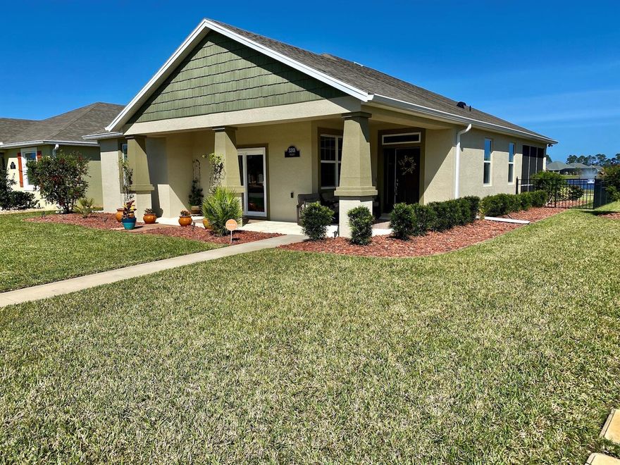 Beautiful and immaculate Move-In-Ready home with 3 bedrooms, and 2 baths in the charming Venetian Bay Golf community. This fantastic floor plan features a large island kitchen, stainless appliances, granite countertops, 42" cabinets, high end custom fixtures and beautiful backsplash - perfect for entertaining. In addition to beautiful laminate and tile floors, custom window treatments, ceiling fans in every room and gutters, this amazing home has many additional upgrades that showcase the attention to detail. Also features a screened lanai with beautiful tile floors, garage screen door, a fenced back yard, lake/fountain view and corner lot are just a few of the many wonderful amenities this home offers. Double pane windows with hurricane/storm panels and numerous other energy smart features. Termite bonded! Venetian Bay offers public golf course, restaurants, spa, gym, beach & swim club, bike trails and the BEACH 10 miles away! Easy access to I-95 and I-4. Click the virtual tour button for a 3D walking tour through home! Home is pre-wired for a generator. This home is available furnished, however the furnishing and an available portable generator are not included in the listing price. So many features in this home you just need to come see them all in person. All information is intended to be accurate but is not guaranteed. ;Water: City