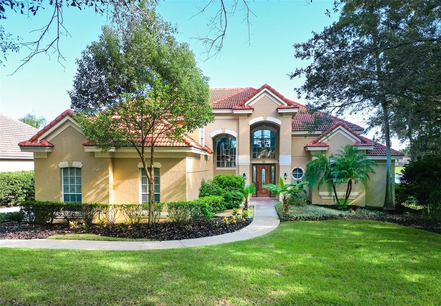 NEW ROOF TO BE INSTALLED!!! Welcome to luxurious living in the highly desirable, 24/7 guard gated community of Heathrow! Immediately upon entering your front door you will be greeted with breathtaking lakefront views. The screened patio is perfect for entertainment, equipped with a private pool bath and outdoor sink. With an oversized lot, there is ample space for outdoor fun by the lake. This 4 bedroom, 4 full bath and 2 half bath features a loft upstairs overlooking the lake for beautiful sunsets every night. Your primary bedroom is conveniently located on the first floor so you can always wake up to a stunning view of the lake each morning. This home features a side facing two car garage plus a dedicated garage for your golf cart. This home is zoned for A-rated Seminole County Schools: Heathrow Elementary, Markham Middle, and Seminole High School, all while being conveniently located to all shopping, dining, and highways. This property has been recently updated with new pool pump and water heater, two new HVACs, a new hot water heater, and fresh interior paint. And if that wasn’t enough, Heathrow Master HOA includes access to parks, baseball fields, soccer field, basketball courts & fishing! Plus there are additional memberships available for golf course and clubhouse fitness center as well as community pool and tennis courts too. Don't miss out on this amazing opportunity to live in one of Heathrow’s beautiful neighborhood of Stonebridge - schedule an appointment today!