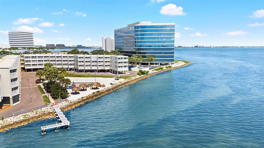 Waterfront Suites – Tampa’s Premier Bayfront Condominium
The only waterfront condominium directly on Tampa Bay.
Enjoy breathtaking views of the bay, dolphins, manatees, and unforgettable sunsets — all from the comfort of your private balcony.
This fully furnished 1-bedroom, 1-bath condominium is an income-producing property ideal for daily, weekly, or monthly rentals.
Each unit offers a private balcony with stunning bay views, along with resort-style amenities designed for comfort and relaxation:
 Highlights & Amenities:
Geothermal pool (heated in cooler months, cooled in warmer months)
Private fishing pier
BBQ grills and fire pit area
Fitness area and convenience store
24-hour security and covered parking
Unbeatable location just minutes from downtown Tampa, the airport, restaurants, and entertainment.
Perfect as a primary residence, vacation home, or investment property.