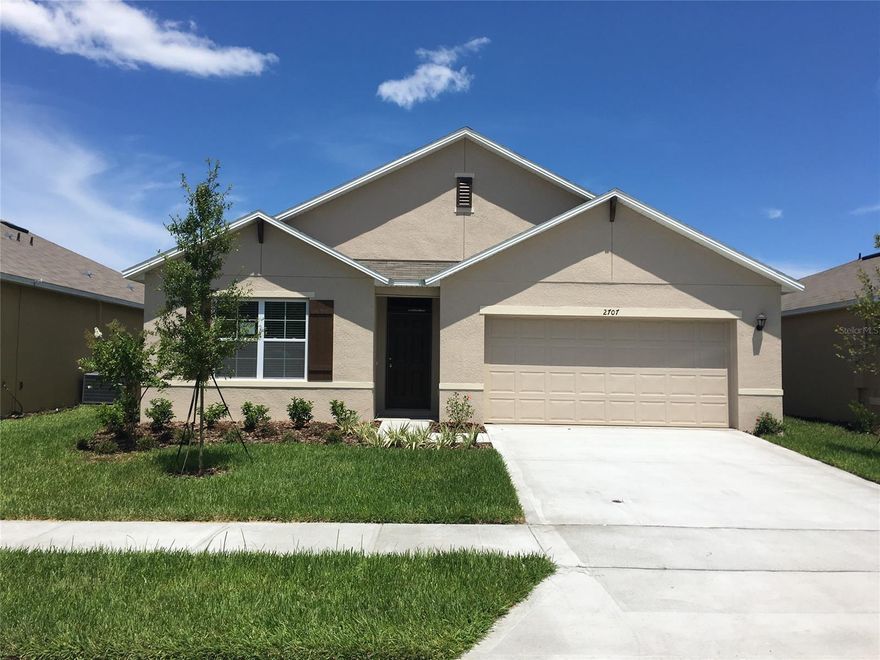 Desirable Cali floor plan offering 4 bedrooms 2 baths and a 2 car garage.  This home is located in Sabal Lakes, close to shopping, dining, and the beach!  Low HOA dues of $160.04/quarter which covers the common area maintenance and the community pool. ;Water: City