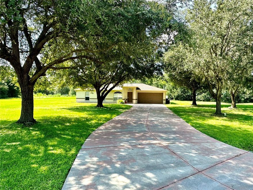 Property has never flooded....Located in the quiet Fox Ridge community of Wesley Chapel. A quaint 3 bedroom, 2 Bath, 2 car garage on an acre of property with no HOA. The owner has taken great care of the property. The property is super clean, bright and cheery with an open floorplan and cathedral ceilings in the main living/kitchen and dining areas. Roof, HVAC, and water heater are 2 years old. It also has a water filtration/softener and a reverse osmosis under the Kitchen sink. Rent includes lawn service, pest services, and water filtration along with reverse osmosis services. On the floor plan the designated utility room is a den/study and the washer and dryer are in the garage. First month plus security deposit equal to rent amount plus $500 nonrefundable cleaning fee. Every individual must go through Rental Sprees screening services which is $35/person over 18 years old.