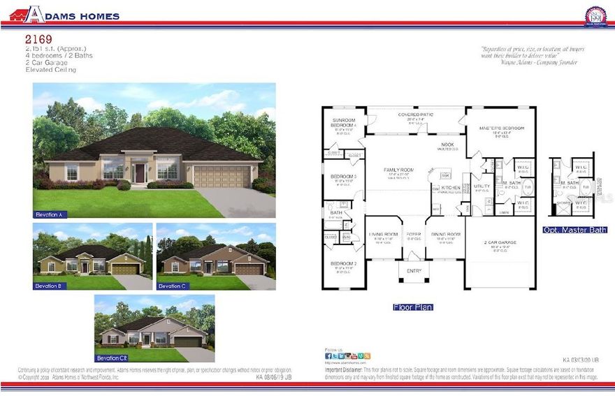 Under Construction. Welcome to this magnificent newly constructed home- 3 bedrooms and a den/study, two baths with a formal living room and dining room. Nestled in the vibrant North Port area, this home provides ample room for you, your family, and your guests to enjoy. Vaulted ceilings give this house spaciousness and an airy feel, creating a sense of grandeur in the living area, and allowing the natural light to make the space feel even larger and more inviting. Ceramic tile flooring throughout except in the bedrooms, designer LED recessed lighting, 36' upper cabinets with crown molding, granite counter tops in the kitchen and baths, stainless steel appliances, double pane insulated tilt-in sash windows for energy efficiency. This property also comes with a 10-year structural warranty for peace of mind. only $1000 down to secure this home today!