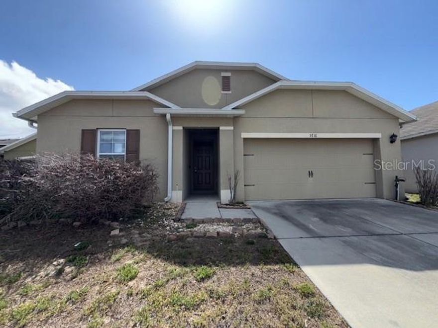 Welcome to this newer 1 Story home! This  4-bedroom, 2-bath home offers 1,748 square feet of comfortable living space with an open-concept layout designed for both everyday living and entertaining. Enjoy a spacious kitchen overlooking the main living and dining areas, generously sized bedrooms, and a private primary suite with ample closet space and an en-suite bath. Natural light flows throughout the home, creating a warm and inviting atmosphere, while the outdoor space provides room to relax or entertain. Conveniently located near shopping, dining, schools, and major roadways, this home offers both comfort and convenience in a desirable community. This home is ready to be converted into your ideal living space. Don’t miss the opportunity to make this beautiful property your next home—schedule your private showing today!
The home is being Sold in As Is condition without any Warranty nor Guarantee by seller. The buyer is responsible for verifying ALL property information, room sizes, utilities and condition. The buyer must deliver an updated copy of the preapproval letter or Proof of Funds dated within 30 days. The escrow deposit must be in form of Certified Funds and the check must be delivered to the Listing Broker within 48 hours of bid acceptance by HUD. The escrow check must be payable to the Buyer's closing Title Agent listed on the initial bid. Do Not make the escrow check payable to the Listing Broker and Do not wire nor deliver the escrow check to the title company. Failure to deliver the escrow check and pre-approval letter within 48 hours will result in bid cancellation by HUD and no extensions will be granted. 
HUD CASE: 093-914062
FINANCE ESCROW MAY APPLY FINANCE CODE: IE