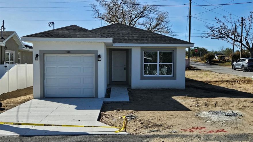 Welcome to 1003 Ave A in Haines City, a brand-new construction home currently being built from the ground up and scheduled for completion on or about March 5th. This thoughtfully designed new home offers the peace of mind of modern construction combined with upgraded finishes that today’s buyers are searching for.

Step inside to a bright and open layout designed for both everyday living and entertaining. The heart of the home features a stylish kitchen with granite countertops, modern cabinetry, and upgraded finishes that create a clean, contemporary feel. The open flow between the kitchen, dining, and living areas provides flexibility for gatherings while maintaining a comfortable residential atmosphere.

Built with attention to detail, this home includes upgrades throughout, offering a move-in-ready experience without the need for immediate renovations or updates. From fresh finishes to modern design elements, buyers will appreciate the new-build quality and functionality.

Located in a growing area of Haines City, this property offers convenient access to shopping, dining, schools, and major roadways while still providing a neighborhood setting. Whether you’re a first-time homebuyer or looking for a newly constructed property with updated features, this home presents an excellent opportunity to own something truly new.

Home is currently under construction. Showings available by appointment only.