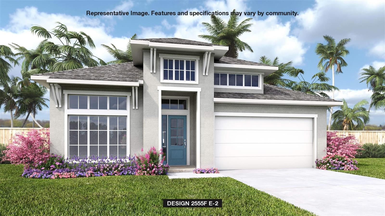 Under Construction. Step off the front porch and into a welcoming entryway with an extended tray ceiling that embraces the main hallway. French doors open into a secluded home office that overlooks the front yard. A full guest suite with a private bathroom and ample closet space is off the main hall. The kitchen features an island with built-in seating, and corner walk-in pantry. The dining area flows from the kitchen to the connecting family room which offers plenty of natural light from its wall of windows and access to the backyard covered lanai. The primary bedroom has three large windows overlooking the backyard space. Double doors lead into the bathroom which hosts dual vanities, a garden tub, glass enclosed shower, and two walk-in closets. Two secondary bedrooms and the laundry room complete the floor plan. The drop zone is located off the two-car garage.