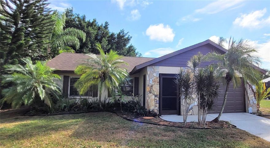 Super Location!  This Move In Ready 2 Bedroom, 2 Bathroom with 1 Car Garage sits on 1/3 Acre Lot at the End of the Cul De Sac!  Fenced Yard, No Deed Restrictions or HOA Fees, Bring the Boat, RV and Toys!  BRAND NEW KITCHEN APPLIANCES Installed on 11/15/23.  Welcomed through the Front Screened Entry with New Tile into the Foyer you will notice the Open Floor Plan with Vaulted Ceilings, Split Plan and 12x24 Glass Enclosed Florida Room.  Updates include New Vanities in Both Bathrooms, New Carpet in the Primary Bedroom, AC 2022, Water Heater 2016 and Roof 2011. Close to Shopping, Restaurants, Hospital and Most that Sarasota Has to Offer.  Shed & Florida Room Windows Sold As Is.  Property was Occupied by the same Renter for the last 17 years, recently vacated.