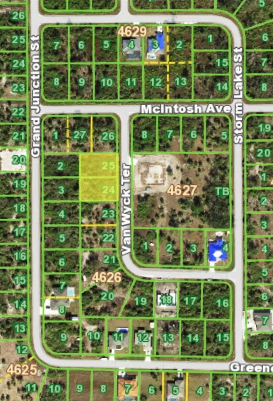 Rare find in South Gulf Cove! You have the opportunity to purchase two side by side lots equaling .46 acre. South Gulf Cove is a waterfront community in Port Charlotte with more than 120 man-made canals leading straight to Charlotte Harbor, and eventually to the Gulf of Mexico. The 55 miles of canals are wide with at least 4-5 feet of depth providing great fishing and boating. Sailboat access has been designated to numerous properties where there are no bridges to cross under. Within 15 minutes you will access multiple Gulf Coast beaches on Manasota Key and Boca Grande, five golf courses, shopping and dining. The Cove features a multitude of home styles from contemporary homes to large waterfront estates that accommodate many floorplans, styles, and sizes that help bring residence close to nature. South Gulf Cove requires homes at 1,500 sq ft and larger. Additional lot 10449 Van Wyck, Port Charlotte (MLS A664946).