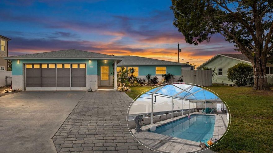 DIRECT GULF ACCESS POOL HOME on an oversized 8,600 sq ft lot with 77 FEET OF CONCRETE SEAWALL, just minutes to OPEN WATER. This fully REMODELED 3 BEDROOM + FLEX SPACE, 2 BATH, 2 CAR GARAGE home offers the ideal blend of WATERFRONT LIVING, comfort, and functionality.
Designed for boating enthusiasts, the property features a new concrete seawall cap, FLOATING DOCK, DUAL DAVITS WITH BOAT CARRIER, and a WATERSIDE WASH STATION with electric and water.
Inside, the home offers a bright OPEN AND SPLIT FLOOR PLAN with LUXURY VINYL PLANK FLOORING throughout and Plantation shutters in the living room and kitchen. The UPDATED KITCHEN includes gray shaker cabinetry, QUARTZ COUNTERTOPS, and stainless steel appliances, flowing seamlessly into the main living area for easy ENTERTAINING.
The PRIMARY SUITE is privately situated and features a WALK-IN CLOSET, glass-enclosed shower, and marble-topped vanity. Two guest bedrooms share a beautifully REMODELED BATHROOM with a walk-in shower, glass enclosure, and quartz vanity.
An enclosed 480 SQ FT REAR PORCH provides valuable additional living space, ideal for a home office, second living area, or game room, all overlooking the SCREENED-IN POOL WITH PAVERED DECK.
The outdoor space continues with a FULLY FENCED YARD, concrete waterside seating area, two storage sheds, and a paved driveway with PARKING FOR 6+ VEHICLES.
Major updates include NEW ROOF (2024), IMPACT WINDOWS (2022–2023), WATER HEATER (2023), central AC (2016), and two mini-split systems (primary bedroom 2024 and flex space 2025). The SCREENED 2-CAR GARAGE WITH INTERIOR LAUNDRY adds convenience and extra storage.
These improvements contribute to LOW HOMEOWNERS INSURANCE, currently estimated at approximately $1,747/YEAR.
This GULF ACCESS POOL HOME is well suited as a primary residence, vacation property, or waterfront investment, offering a true FLORIDA BOATING LIFESTYLE with direct access to the open Gulf.
Hernando Beach is a vibrant waterfront community that offers the best of coastal living--boating, kayaking, paddleboarding, fishing, and more. Just minutes from the world-famous Weeki Wachee Springs, residents also enjoy close proximity to shopping, dining, hospitals, and top-rated schools. The community is golf cart friendly and allows short-term rentals with no HOA, no deed restrictions, making it perfect for full-time residents, part-time snowbirds, or investors. The Suncoast Parkway offers easy commuting to Tampa, Brooksville, and beyond.