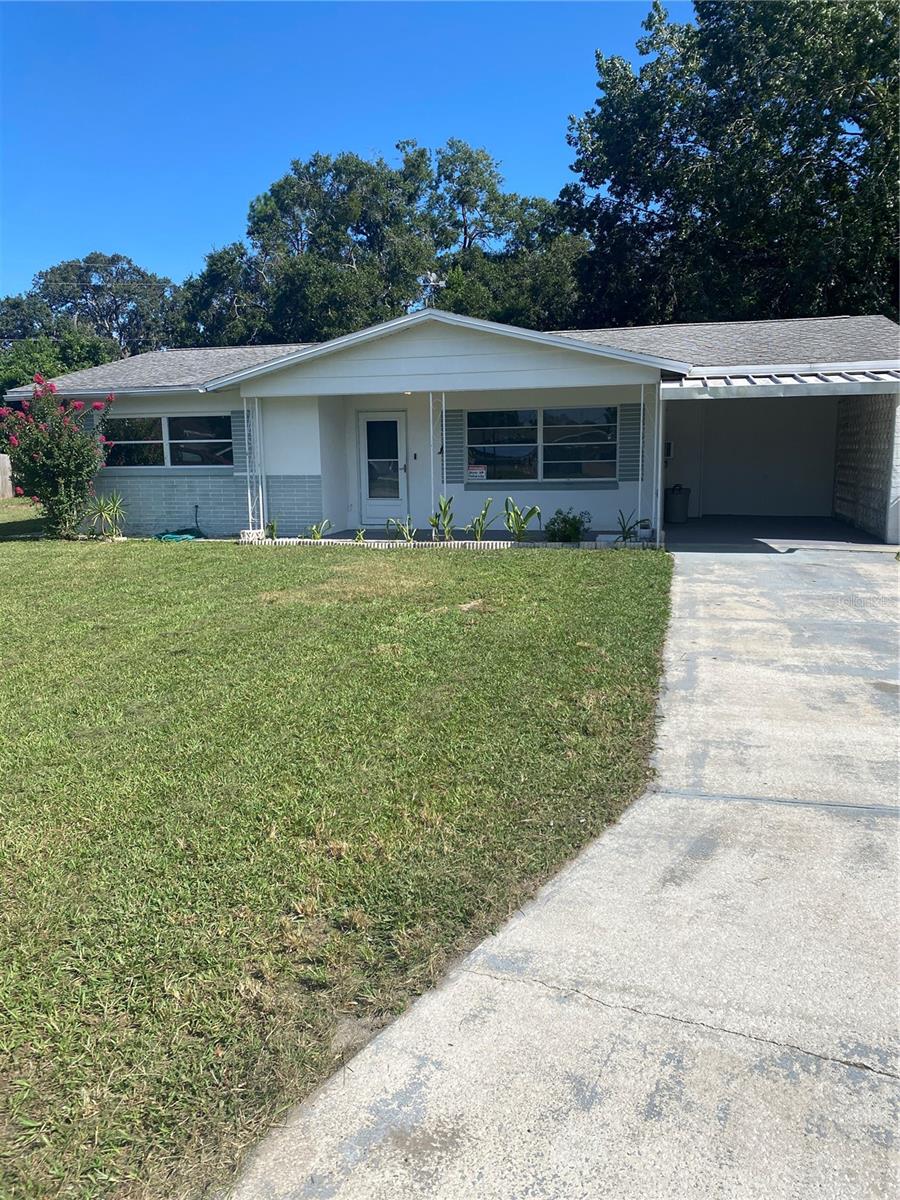 No HOA, No Flood Zone, in Beverly Hills - Citrus County Florida,9175 sq. foot property big enough for RV, utility trailers, boats, hot tub, and pool. Close to major shopping, banking, Lecanto Highway and Norvell Bryant Road, excellent school district, lots of restaurants in an upcoming booming area. This home has 2 very large bedrooms with walk-in closets, 1 bath, an extra large bonus room with walk-in closet - could be made into your 3rd bedroom. There is a large utility room next to the kitchen that has inside laundry features, screened in lanai, large open living room with the dining area and an attached cement based carport. It has been freshly painted on the inside, a solid built up shingle roof, new electric panel with new breakers and all new wall outlets and covers, new bath and shower water valves, and an outside shed for storage. This house is at the end of a cul-de-sac with an oversized back yard that is 3/4 fenced. Must see and great price!