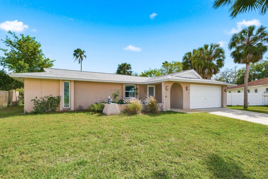 One or more photo(s) has been virtually staged. Live the Florida lifestyle in the highly desirable community of Gulf Harbors, where you can enjoy optional access to a private beach for just $200/year! This spacious 2-bedroom, 3-bathroom pool home with a 2-car garage offers a flexible layout, including a bonus room that can be used as a 3rd bedroom, home office, or guest space. Step inside to a light and bright kitchen featuring quartz countertops and stainless steel appliances. The kitchen also includes an additional prep area with extra cabinetry and counter space. The dining area overlooks the screened-in pool, creating a perfect setting for everyday living and entertaining. The home offers a large living room and a conveniently located full bathroom off the kitchen—ideal for guests or pool access. The primary suite includes a private full bath and ample closet space, while the guest bedroom features a walk-in closet and is located next to a full guest bathroom. All three bathrooms have been recently updated. Enjoy Florida outdoor living at its best with a screen-enclosed pool and a private backyard backing up to a wooded area—no rear neighbors for added privacy.  Additional highlights include a new roof 2026, A/C 2021 and pool resurfaced in 2024. Residents also have the option to join the Gulf Harbors Civic Center for $125/year, offering a variety of activities plus access to two private boat ramps. The Gulf Harbors Private Beach Club features covered cabanas, grills, and bathrooms.  Don’t miss this opportunity to own a versatile pool home in one of the area’s most sought-after waterfront communities!