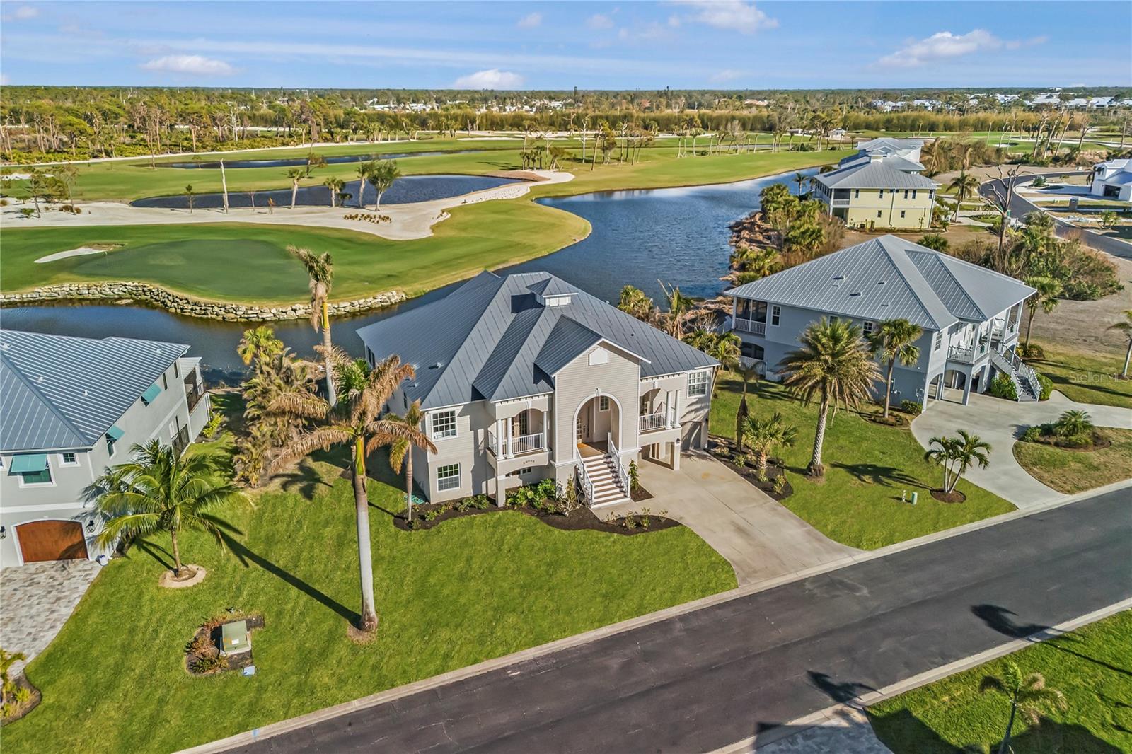 Exceptional Golf Course Living in Eagle Preserve Estates. Come for the beauty, stay for the lifestyle. This renovated home in the exclusive, gated community of Eagle Preserve Estates offers an exquisite blend of elegance and timeless charm. Breathtaking golf course views provide a serene backdrop that draws you in, while thoughtful design and fine finishes make this property one, you’ll never want to leave. Step into an open, sun-drenched living space where expansive pocket sliders seamlessly frame panoramic vistas of the Lemon Bay Golf Course. The open-concept kitchen overlooks the great room with a cozy fireplace, creating the perfect setting for intimate family dinners or lively entertaining. The primary suite is complete with en-suite featuring a large walk-in shower, a soaking tub, dual walk-in closets and lanai access—the perfect spot to savor your morning coffee while soaking in the sweeping views. Unwind on the expansive lanai overlooking tranquil water views and the lush beauty of the Audubon certified golf course, where nature’s sights and sounds create an atmosphere of pure relaxation. Designed with elevated construction for peace of mind, this home’s outdoor spaces are equally captivating. Enjoy alfresco dining, sunset cocktails, or simply unwind amidst nature’s beauty while taking in the tranquil scenery. Located within a private, gated neighborhood, Eagle Preserve Estates is more than a community—it’s a lifestyle. With easy access to fine dining, marinas for boating adventures, and the pristine Gulf of Mexico beaches, you’ll experience the very best of Southwest Florida living. Don’t miss this rare opportunity to own a stunning home where beauty, comfort, and an unmatched lifestyle converge. Schedule your private showing today and discover for yourself what makes this property truly extraordinary.