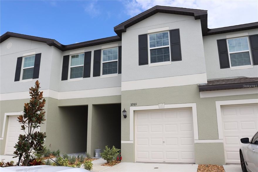 Enjoy the lagoon life in this spacious townhouse in Mirada! This townhouse has a modern free-flowing kitchen and covered/screened in patio. The top floor boasts a spacious owners suite with a walk-in closet, two secondary rooms and a versatile loft space perfect for a home office or additional living area. Enjoy this masterplan community where all residents enjoy the special benefits of the 15 acre Mirada Lagoon. The lagoon is located in the heart of Mirada delivering a beach style lifestyle with swimming, kayaking, paddleboarding  and playing in the sand. There are also nature trails and paths for biking and walking as well as a playground & dog park. Just a few minutes from I-75 makes the location convenient to all nearby restaurants, shopping and sporting events. Cable and internet are included in the rent.