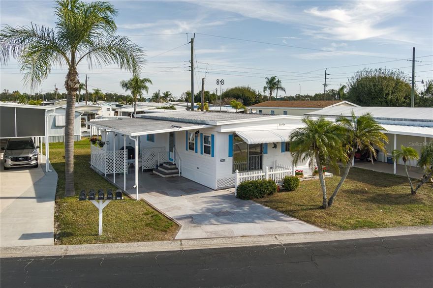 Welcome to this adorable doublewide home nestled in the desirable Terra Siesta, a vibrant 55+ cooperative community. This well-maintained 2-bedroom, 1.5-bath residence features laminate flooring throughout, creating a clean, cohesive look and easy maintenance. Enjoy the benefits of a low monthly HOA fee of just $211, which conveniently includes water, sewer, and trash service. Terra Siesta offers an impressive array of amenities, including two heated pools, clubhouses, pickleball courts, shuffleboard, perfect for an active and social lifestyle. Ideally located near shopping, new developments, and a variety of restaurants, with easy access to I-75, this home offers both comfort and convenience in a welcoming community.