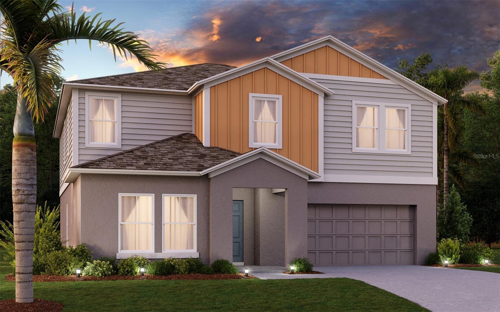 One or more photo(s) has been virtually staged. Under Construction. Never run out of space with the Catalina, a spacious two-story home designed for ultimate comfort and flexibility! This home boasts 5 bedrooms, 3 bathrooms, a versatile den, a generous upstairs recreation space and a private 2-car garage. The open concept floorplan, perfect for entertaining or just hanging out, is complemented by stylish luxury vinyl plank flooring. The kitchen and throughout the home feature elegant quartz countertops, while the stainless-steel appliances and smart thermostat with voice control add a touch of modern technology. The laundry room features a new washer and dryer and is conveniently located upstairs with all the bedrooms. The owner’s suite is situated at the back of the home with a spa-like owner’s bathroom and spacious walk-in closet. Completing this home is beautifully designed landscaping curated for the Florida lifestyle.
Discover boldly unboring new construction homes centrally located in Haines City, FL. Lawson Dunes offers the perfect blend of convenience and charm with easy access to nearby shopping, dining, and major highways like US-27 and I-4.
Images shown are for illustrative purposes only and may differ from actual home. Completion date subject to change.