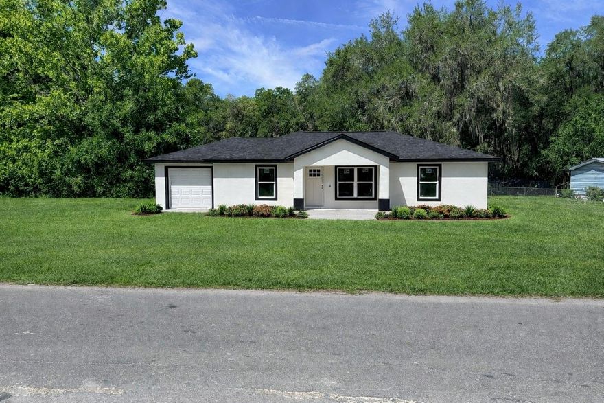 Under Construction. Completion expected 5/15/2026
Located at 17412 NE 39th Ct, this beautifully designed 3-bedroom, 2-bathroom home offers a bright, open floor plan built for modern living. Featuring luxury vinyl plank flooring throughout, granite countertops, and stainless steel appliances, the spacious kitchen flows seamlessly into the main living area—perfect for everyday living and entertaining.

Enjoy high ceilings and a split-bedroom layout for added privacy. The large primary suite includes a walk-in closet and dual vanity sinks for comfort and convenience. Step outside to a covered lanai—ideal for relaxing or hosting guests.
Situated on a quiet, paved street with no HOA, this home offers the peace of country-style living while still being a short drive to Ocala, shopping, dining, and outdoor recreation.

Don’t miss your opportunity to own a brand-new home in a growing area!