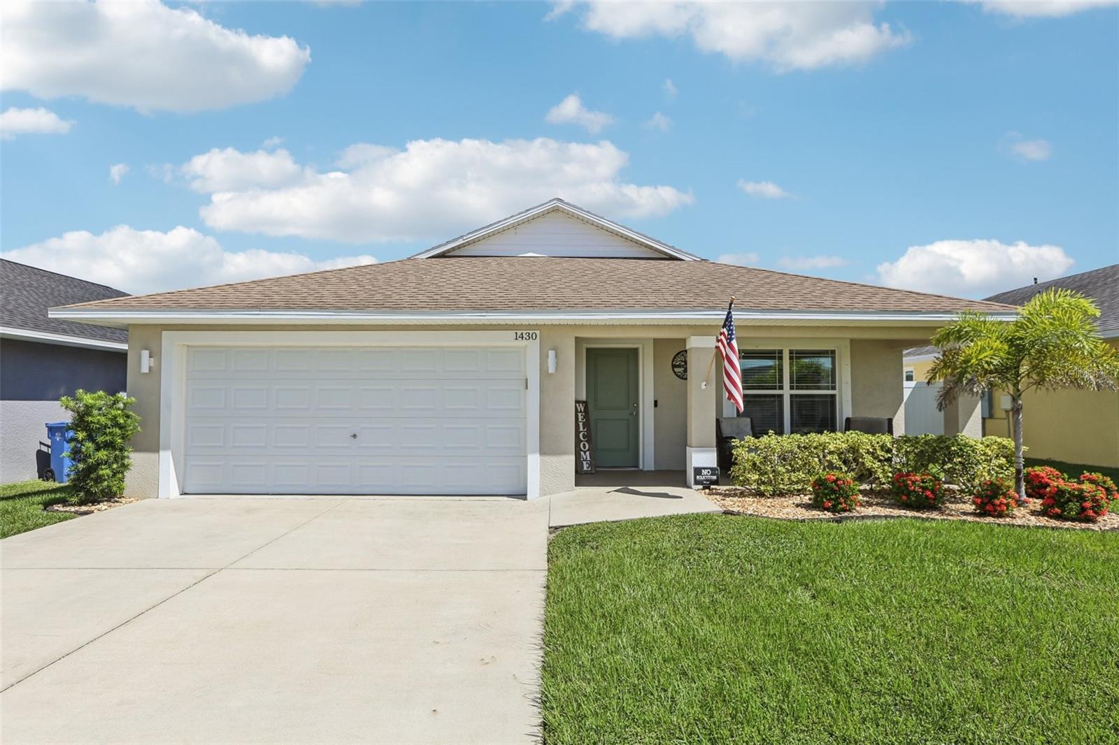 ***Mortgage savings may be available for buyers of this listing***
Welcome to this inviting single-story home in the desirable Bayou Pass community of Ruskin, FL. With 3 bedrooms, 2 bathrooms, and 1,442 square feet of thoughtfully designed living space, this residence offers both comfort and convenience.
Step inside to find a spacious kitchen that flows seamlessly into the open living area, creating the perfect setting for everyday living and entertaining. Natural light enhances the open layout, making the home feel bright and welcoming.
The property includes practical upgrades such as an irrigation system and a water softener, providing added ease and efficiency. The fenced backyard offers privacy along with space for outdoor dining, gardening, or simply relaxing.
Bayou Pass offers excellent amenities including a refreshing community pool, a well-equipped gym, and beautifully maintained common areas that encourage an active lifestyle.
Located in the heart of Ruskin, this home provides easy access to nearby shopping, dining, and waterfront recreation, all while enjoying the comfort of a welcoming neighborhood.
If you are looking for a move-in ready home with modern upgrades, outdoor space, and community amenities, this Bayou Pass property is a must-see.
