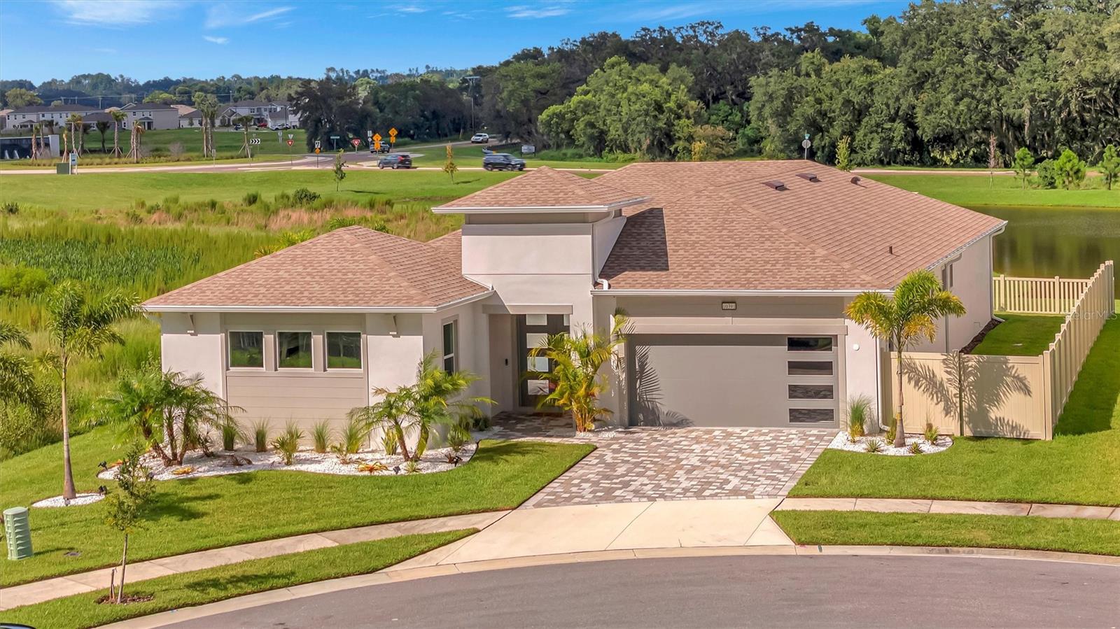 Exceptional Quality & Privacy – Luxuriously Updated Courtyard Pool Home with Casita
Welcome to 10391 Torchwood Sea Way, a beautifully upgraded 4-bedroom, 3-and 1/2 bathroom home situated on an exceptionally private preserve lot with no rear neighbors. This rare
courtyard-style home features a stunning saltwater pool and spa with swim up bar and built-in stools — the perfect backdrop for outdoor entertaining and relaxation.
Step into your own private oasis with a 1-bedroom, 1-bathroom casita and a fully equipped cabana-style outdoor kitchen, ideal for hosting guests, multigenerational living, or creating the
ultimate home office or retreat.
Inside, the open-concept living area boasts a designer kitchen with a massive center island, upgraded appliances, large walk-in pantry, and a pot filler — a dream for any chef. The luxurious
primary suite offers private access to the courtyard pool and spa, and a spa-inspired ensuite bath with dual vanities, an oversized walk-in shower, and a gorgeous freestanding soaking tub.
Located in the Mirada Community, a one-of-a-kind lagoon lifestyle destination featuring:
A massive crystal-clear lagoon with sandy beaches, Live music and entertainment, Acres of resort-style water activities
A vibrant atmosphere that feels like your own private resort every day.