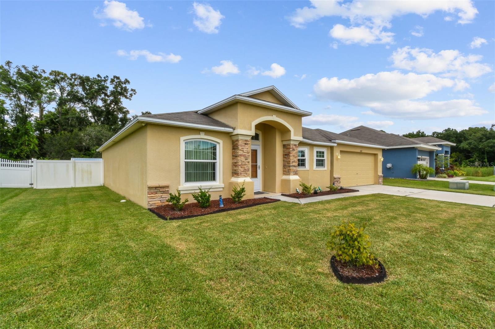 Charming Rental in Desirable North Lakeland Neighborhood!
Welcome to this beautifully maintained home located in one of North Lakeland’s most sought-after communities, featuring low HOA fees and no CDD! Perfectly positioned close to top-rated schools and major shopping centers, this property offers both convenience and comfort. Interior Highlights include spacious layout with generously sized bedrooms and bathrooms, hurricane-rated impact windows and doors, tile flooring throughout, including elegant tile baseboards. Modern kitchen with stainless steel appliances and 42-inch wall cabinets. Fresh interior and exterior paint in excellent condition.
The Exterior Features with expansive backyard are ideal for entertaining or relaxing. Large storage shed for all your tools, belongings and hobbies. Eco-friendly irrigation system using reclaimed water. This home combines style, functionality, and location, all in one! Don’t miss your chance to live in a quiet, well-kept neighborhood with easy access to everything.
Schedule your showing today. This gem won’t last long!