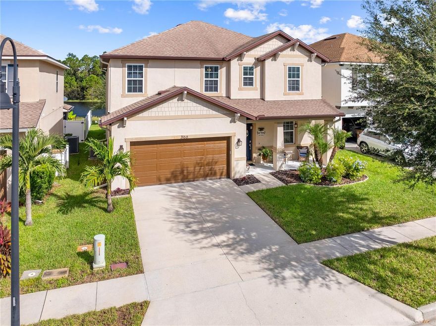 Welcome to an exceptional opportunity in the sought-after Harmony community — an energy-efficient, move-in ready 4-bedroom, 2.5-bath home offering approximately 2,721 sq ft of living space. Built in 2018 and thoughtfully upgraded, this residence pairs modern comfort with the lifestyle amenities of a vibrant master-planned community.This home features a flowing open floor plan where the kitchen, dining, and family areas connect seamlessly with a gorgeous view—ideal for everyday living and entertaining. Chef-style kitchen: High-end finishes such as solid-surface, modern range hood an oversized island, stainless appliances,modern backsplash and cabinets galore!The primary bedroom enjoys a private location, with walk-in closets and ensuite that offers a roomy, relaxing retreat. Bedrooms upstairs are well-sized and laid out to give everyone space and privacy. An upstairs loft gives flexible use for a game-room, home-office, media lounge, or play area — a big plus for families. ** AC replaced 2023**