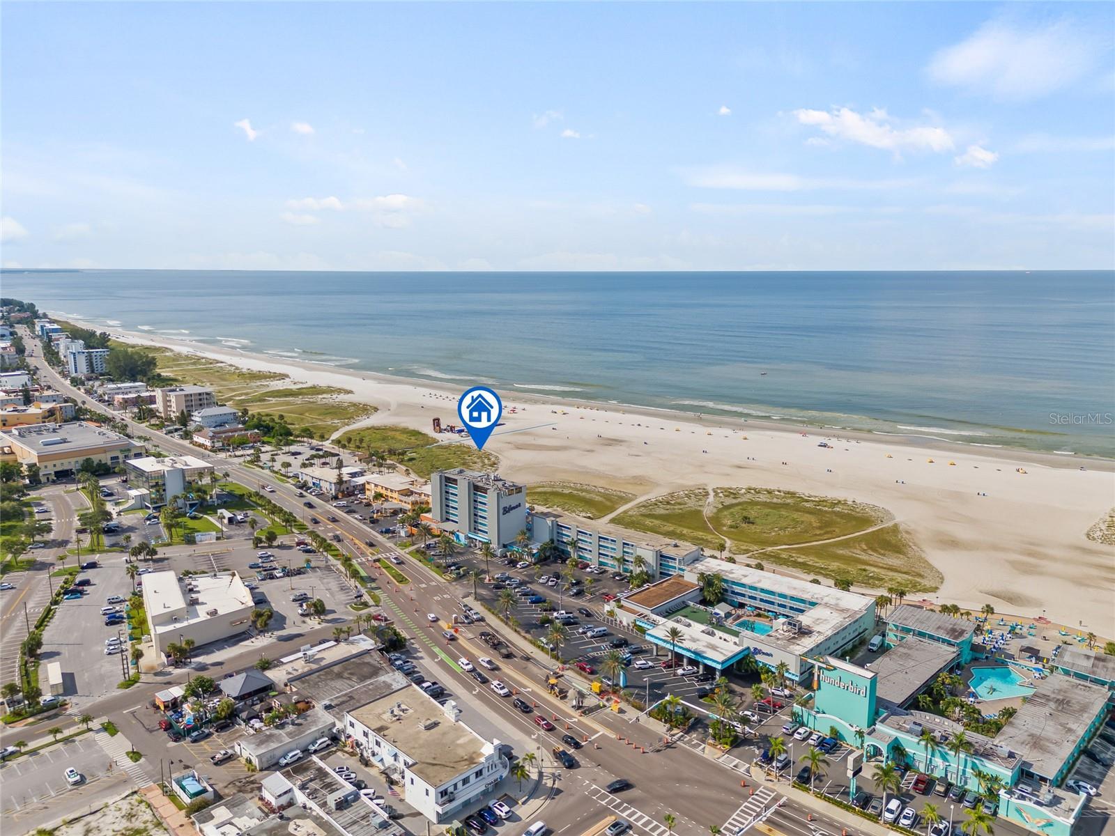 Luxurious Gulf-Front Condo Hotel for Sale – Fully Equipped with Premium Amenities! Discover the ultimate in
beachfront living at this stunning condo hotel on the Gulf of Mexico! This beautifully appointed property offers direct
access to pristine white-sand beaches and breathtaking ocean views, perfect for those seeking both relaxation and
investment potential. Situated directly on the Gulf of Mexico, offering spectacular sunsets and gentle sea breezes.
Open-concept floor plan with two queen beds, modern décor, granite countertops, flat top stove, mini fridge, and
floor-to-ceiling windows showcasing panoramic views of the Gulf. Enjoy the stunning coastline from your own
expansive, private outdoor space. You also get resort-style amenities including two heated pools, hot tub, fitness center,
2 on-site dining options including Sloppy Joes and the Waves Beach Bar. Close proximity to local attractions, fine
dining, shopping, and entertainment, making it the ideal destination for vacationers and owners alike. As a condo hotel,
you can enjoy personal use of the property while generating rental income when you're away. The Bilmar manages all
bookings and cleanings. Don’t miss your chance to own a piece of paradise!