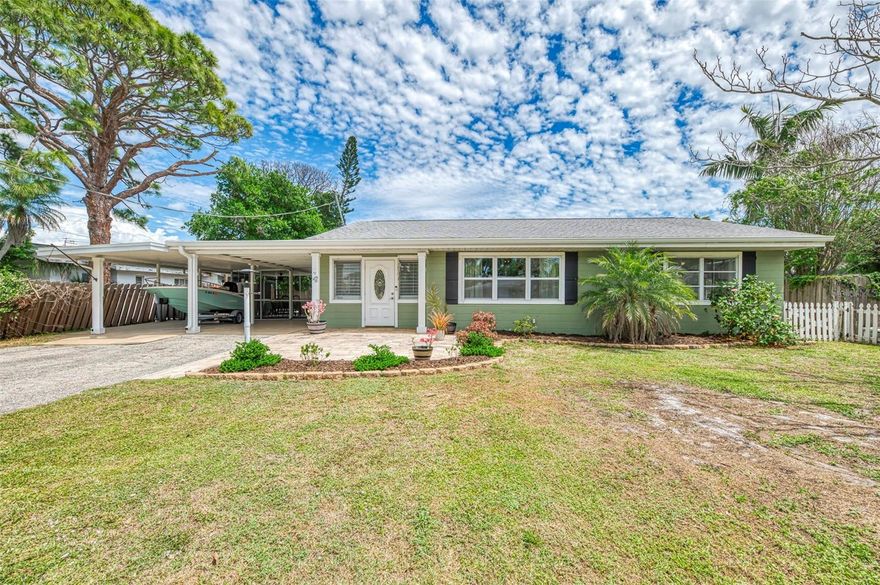 Own a true piece of Englewood history! Built in the 1950s by renowned Kluge builders, this home stands as a classic example of timeless Old Florida craftsmanship. From the exposed pine ceilings throughout to the solid block interior walls, the quality and character are unmistakable.
Thoughtfully updated while preserving its vintage charm, the home features new kitchen cabinetry, a beautifully designed entry hall with floor-to-ceiling pantry storage, and a stunning oversized PebbleTec pool surrounded by a brick paver patio—perfect for relaxing or entertaining.
Located in a no HOA community, you’ll enjoy the freedom to truly live the Florida lifestyle—park your boat right in your yard and make the most of nearby water access. Relax on your screened lanai and enjoy live music drifting over from nearby Pioneer Plaza, or take a short stroll to the local farmers market. Ideally situated just one block from Lemon Bay, you’ll enjoy refreshing coastal breezes and a highly walkable lifestyle. Walk to Indian Mound Park and boat ramp, catch breathtaking sunsets at Cherokee Street Piers, or explore the shops, dining, and vibrant energy of Dearborn Street, the heart of Old Englewood.

If you’ve ever said “they don’t make them like they used to,” this is your chance to own a truly special home that proves it.