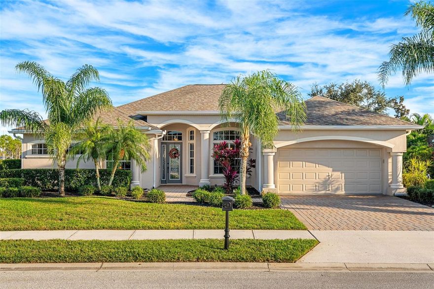 Don't wait! LOCATION! LOCATION! LOCATION! This gated neighborhood in sought after north Viera is home to this beautiful lakefront/saltwater pool gem! This open floorplan is turnkey with upgrades galore. Roof is 2020, HVAC and Water heater 2025, & hurricane panels give peace of mind and low maintenance. High ceilings give light and space. Split floorplan with upgraded quartz. Crown molding, LVP and hot tub are just added benefits. With easy access to all things Viera, come live your golf cart lifestyle today! Close to shopping, restaurants and beaches.