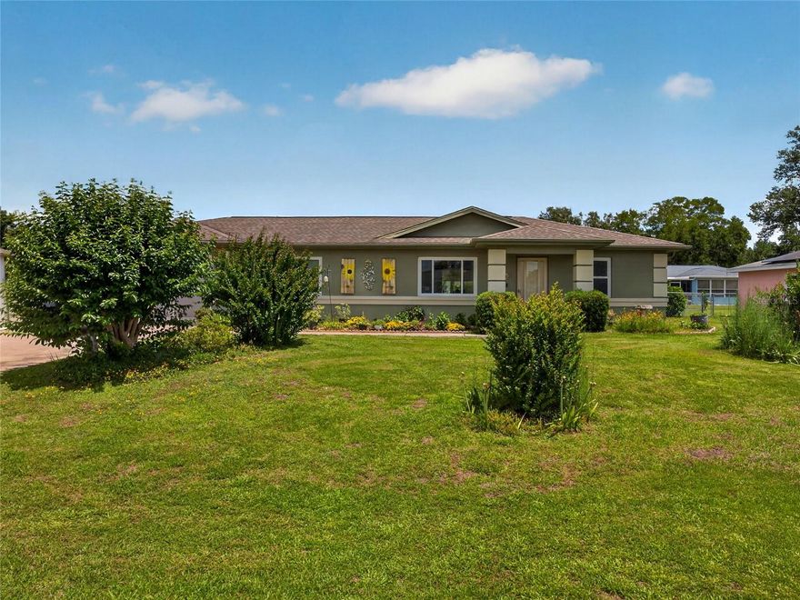 Discover easy Florida living in the desirable 55+ community of Cherrywood Estates on Ocala's booming southwest side. This well maintained 2 bedroom, 2 bath home offers comfort, convenience, and important updates already completed for peace of mind. Enjoy luxury vinyl plank flooring throughout main living areas, creating a modern and low-maintenance feel. 
Relax year round in the enclosed sun room featuring charming brick floors and views of the fenced backyard-the perfect spot for morning coffee, reading, or entertaining guests. Major updates include new windows in 2022, A/C replaced in 2023, a new water heater in 2025, and roof installed in 2017. Built in 1996, this home is ideally located close to shopping, dining, medical facilities and more! Whether you are looking for a seasonal retreat or full time residence, this home combines comfort, functionality and a fantastic location in one inviting package!