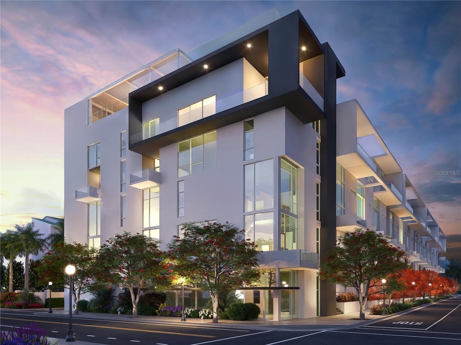 Under contract-accepting backup offers. Under Construction. An art lover's dream, this stunning city retreat located 3-blocks from the bay above floodplain delivers unparalleled visual drama with a sweeping open staircase, up to 26-foot ceilings, and full-height windows that fill the interior with natural light, seamlessly bringing the outdoors in.
The main living level boasts a gourmet kitchen with premium high-end Italian finishes and a large contemporary 9-foot island with choice of one-, or two-tiers. A private elevator ascends to the owner’s suite and two guest bedrooms.
The tranquil oasis of the private rooftop terrace pool and social lounge provides an elevated retreat for socializing, unwinding, and basking in sun drenched splendor while the vast two-room state-of-the-art fitness center and yoga studio provides an all-encompassing environment for a healthy lifestyle.
Under Construction, The Gallery Sarasota is centrally located in downtown Sarasota offering a unique collection of 1-, 2-, and 3-bedroom residences unlike any other that include Private Courtyards, Two-Story Open Staircases, Penthouses, Garden Terraces, and more.
Schedule a private site and showroom tour to receive an in-depth look into what we have planned for the residences and surrounding area. Our showroom is located at 625 S Orange Sarasota, FL 34236 (retail space at Orange Club). The Gallery is not in a flood zone and does not require flood insurance.