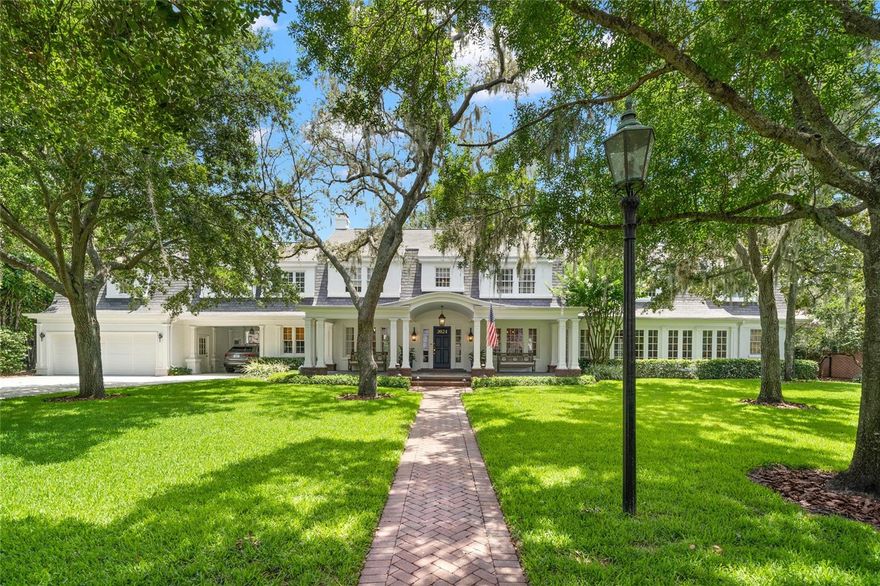 3024 W Villa Rosa Park is a stunning property located in desirable Bayshore Beautiful. This luxurious home is situated on an expansive, .82-acre lot, offering both privacy and ample outdoor space. Built in 1922 this estate property boasts an elegant exterior with a blend of modern and classic architectural elements. As you enter the home, you are greeted by a grand foyer that sets the tone for the rest of the house. The interior features high ceilings, large windows, and an abundance of natural light, creating a bright and inviting atmosphere throughout. The main living area is designed for entertaining guests or enjoying quality family time. The living room is spacious and comfortable, while the family room offers a wet bar and a seamless flow into the adjacent dining area. The gourmet kitchen is a chef's dream, equipped with top-of-the-line appliances, custom cabinetry, and a center island for food preparation. The main house offers a total of six bedrooms, each designed with style and comfort in mind. The master suite is a true retreat, complete with 2 private ensuite bathrooms, walk-in closets, and a sitting area. The remaining bedrooms are generously sized and feature ample closet space. Outdoor living is a highlight of this property. The backyard is beautifully landscaped, featuring a manicured lawn, green house, rose garden, a pavilion area with a fireplace for outdoor dining, and a sparkling swimming pool, perfect for relaxing and enjoying the warm weather. There is air-conditioned storage included as well. Additionally, there is a 1 bedroom, 1 bathroom, 988 ft. guest house that doubles as the perfect pool house for all your in and out of town guests. The entire property has a fully fenced perimeter creating a secure haven, shielding you from the outside world and creating a serene atmosphere. 3024 W Villa Rosa Park is conveniently located near amenities such as shopping malls, restaurants, and parks. It offers easy access to Tampa International Airport, making commuting a breeze. This property is a one-of-a-kind opportunity that offers you a luxurious and well-appointed home with both comfort and style. With its exquisite design, spacious layout, and desirable location, it presents a fantastic opportunity for those seeking a sophisticated and elegant living space in the heart of one of Tampa’s most coveted neighborhoods.