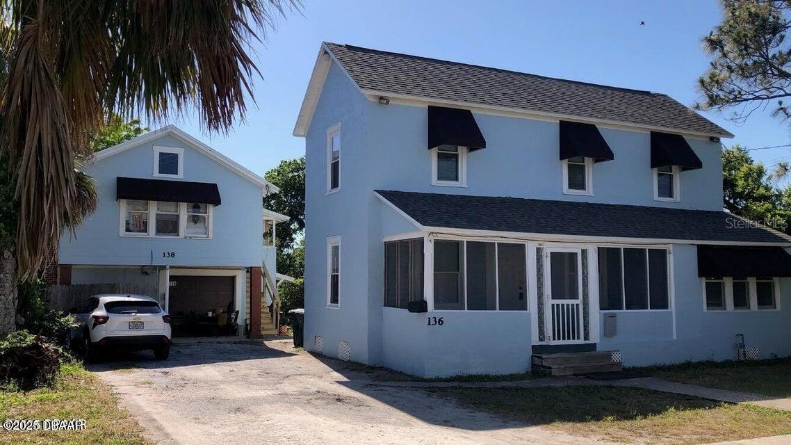 AWESOME OPPORTUNITY HERE... Adorable Triplex! New roofs on BOTH homes! This is in the HEART of Daytona Beach... Steps to the BEACH, Boardwalk, fabulous restaurants, fun shops... tons of fun in the sun! Here we have 2 buildings with a main home and a separate duplex. Off street parking! The main home is a 2 story with 3br/2ba and a large screened porch, new paint, central A/C, brand new kitchen, flooring in kitchen and dining room, new bath with walk in shower.. The duplex is adorable! New outdoor staircase, outside paint, new electric, water heater and utility door. The upstairs unit is 1br/1ba and the first floor unit is a studio apartment. GREAT tenants! Information gathered from tax records. This is a FABULOUS investment collecting great rents and just one block to International Speedway Blvd. 2 blocks to Main Street, Convention Center, Ocean Walk, Peabody Auditorium all nearby withing walking distance! Possible Owner Financing 50 Percent Down,6 Percent Interest Only Payments