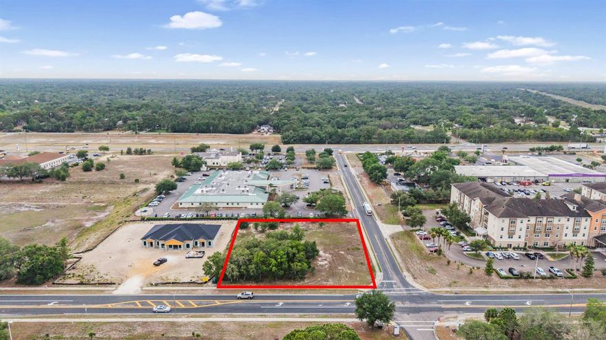 Unlock the potential of this PDP(GHC) commercial parcel in one of Spring Hill’s most active growth corridors. Strategically positioned directly across from Tampa General Hospital SpringHill and Hernando County’s public elementary school, this site offers unmatched visibility and daily traffic. The property sits in close proximity to two Publix shopping centers and is just one block from Starbucks, placing your future development in the center of established consumer activity.
Perfectly suited for professional offices, medical, retail, hospitality, or mixed commercial development, this parcel benefits from strong surrounding infrastructure and continuous area expansion. With rapid residential growth and high-demand commercial activity nearby, this location delivers exceptional long-term value for developers and end-users.
Build and grow your business in one of Spring Hill’s most sought-after commercial zones.