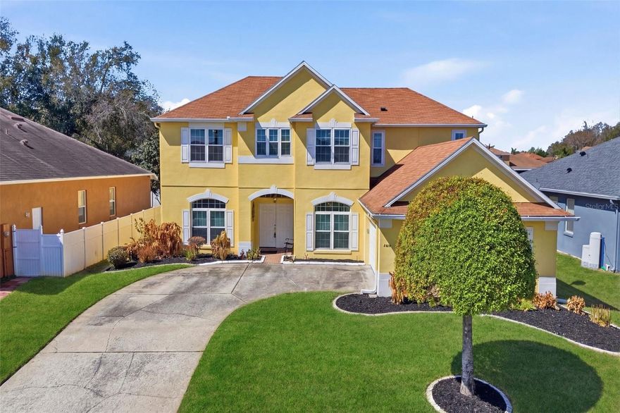 Welcome to 2614 Grapevine Crest in Ocoee, you are immediately welcomed by the impressive curb appeal located within the highly desirable ORCHARD PARK COMMUNITY. A CURVED DRIVEWAY leads to the home and provides parking for approximately 6–8 VEHICLES, while the FRESHLY PAINTED EXTERIOR, NEWER ROOF, and AC SYSTEM STILL UNDER WARRANTY reflect the pride of ownership and thoughtful maintenance throughout the property.
Step through the DOUBLE FRONT DOORS into a GRAND FOYER that opens to expansive living areas designed for both everyday comfort and entertaining. To the left, a versatile room with FRENCH DOORS offers flexibility as a PRIVATE OFFICE, LIBRARY, FORMAL LIVING ROOM, OR OPTIONAL BEDROOM, creating a space that easily adapts to your needs. To the right, the FORMAL DINING ROOM provides an elegant setting for hosting dinners and special gatherings.
Continue into the center of the home where the SPACIOUS FAMILY ROOM creates a welcoming environment filled with natural light. The layout flows seamlessly into the kitchen, forming a large open-concept living area perfect for entertaining and daily living.
The FULLY REMODELED KITCHEN is a standout feature, showcasing a NEW CENTER ISLAND, UPDATED COUNTERTOPS, and MODERN FIXTURES that enhance both style and function. The kitchen also includes a BREAKFAST BAR and a CASUAL DINING NOOK, offering multiple gathering spaces for family and guests.
Just off the kitchen you will find a FULL BATHROOM WITH DIRECT LANAI ACCESS, providing added convenience for outdoor entertaining or future pool plans. The first floor also features a SPACIOUS PRIMARY SUITE, creating a comfortable retreat with a LARGE EN-SUITE BATHROOM designed for relaxation.
Two SEPARATE STAIRCASES lead to the second floor, one located near the foyer and another near the laundry area, offering convenient access throughout the home. Upstairs, a versatile LOFT OR GAME ROOM provides additional living space along with a DEDICATED STUDY AREA positioned between bedrooms.
The second floor features FOUR ADDITIONAL BEDROOMS, providing flexibility for family, guests, or home office needs. BEDROOMS THREE AND FOUR SHARE A JACK-AND-JILL BATHROOM, while BEDROOM FIVE FEATURES ITS OWN PRIVATE FULL BATHROOM, ideal for guests or multi-generational living.
The outdoor space offers room to relax and enjoy Florida living, whether hosting gatherings, enjoying quiet mornings, or planning future outdoor enhancements.
Located in a PRIME OCOEE LOCATION, the home provides convenient access to SR-50, SR-408, SR-429, SR-414, SR-451, I-4, AND THE FLORIDA TURNPIKE, making commuting throughout Central Florida simple. You are also just 10 MINUTES FROM WINTER GARDEN VILLAGE and approximately 25 MINUTES FROM WALT DISNEY WORLD, placing shopping, dining, entertainment, and major attractions within easy reach.
With 5 BEDROOMS, 4 BATHROOMS, MULTIPLE LIVING SPACES, AND A 2-CAR GARAGE, this property offers the perfect combination of space, updates, and location within the ORCHARD PARK COMMUNITY.
Homes with this layout, upgrades, and location rarely stay available long. Schedule your private showing today and experience everything this Ocoee home has to offer.