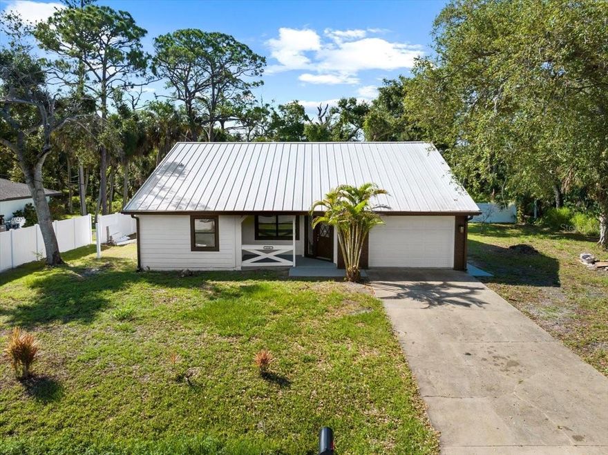 Charming 3-bedroom, 2-bath single-family home built in 1980, offering a 3 bedroom/ 2 bath (1,570 sq ft) of comfortable living space in a peaceful setting with no HOA or CDD fees. This well-maintained property features new tile flooring throughout and new appliances, creating a clean, modern feel ready for its next owner. Enjoy added privacy with no neighbors directly in the front or back, making it a quiet retreat ideal for relaxation. Located in the desirable South Venice area with nearby beaches, parks, a voluntary community ferry and boat ramp, perfect for embracing the Florida lifestyle. Conveniently close to shopping, dining, and everyday essentials, this home is a great opportunity whether you're looking for a primary residence, seasonal getaway, or investment property.